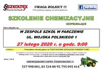 Plakat szkolenie chemizacyjne