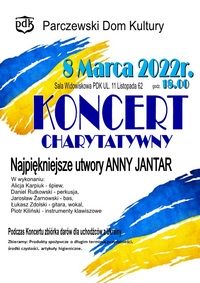 Plakat Koncert Charytatywny dla Ukrainy