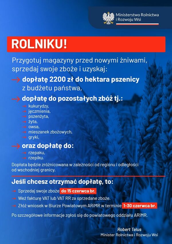 MRiRW Polska wieś to przyszłość - plakat